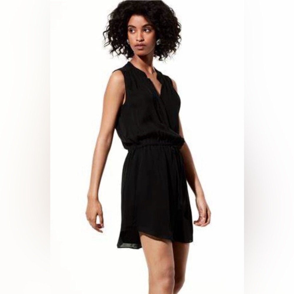 Aritzia Babaton 100% silk mini dress - black size XS